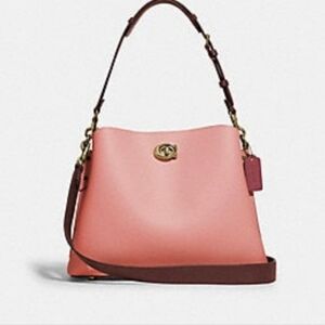 Coach Willow Bucket Bag (coral)